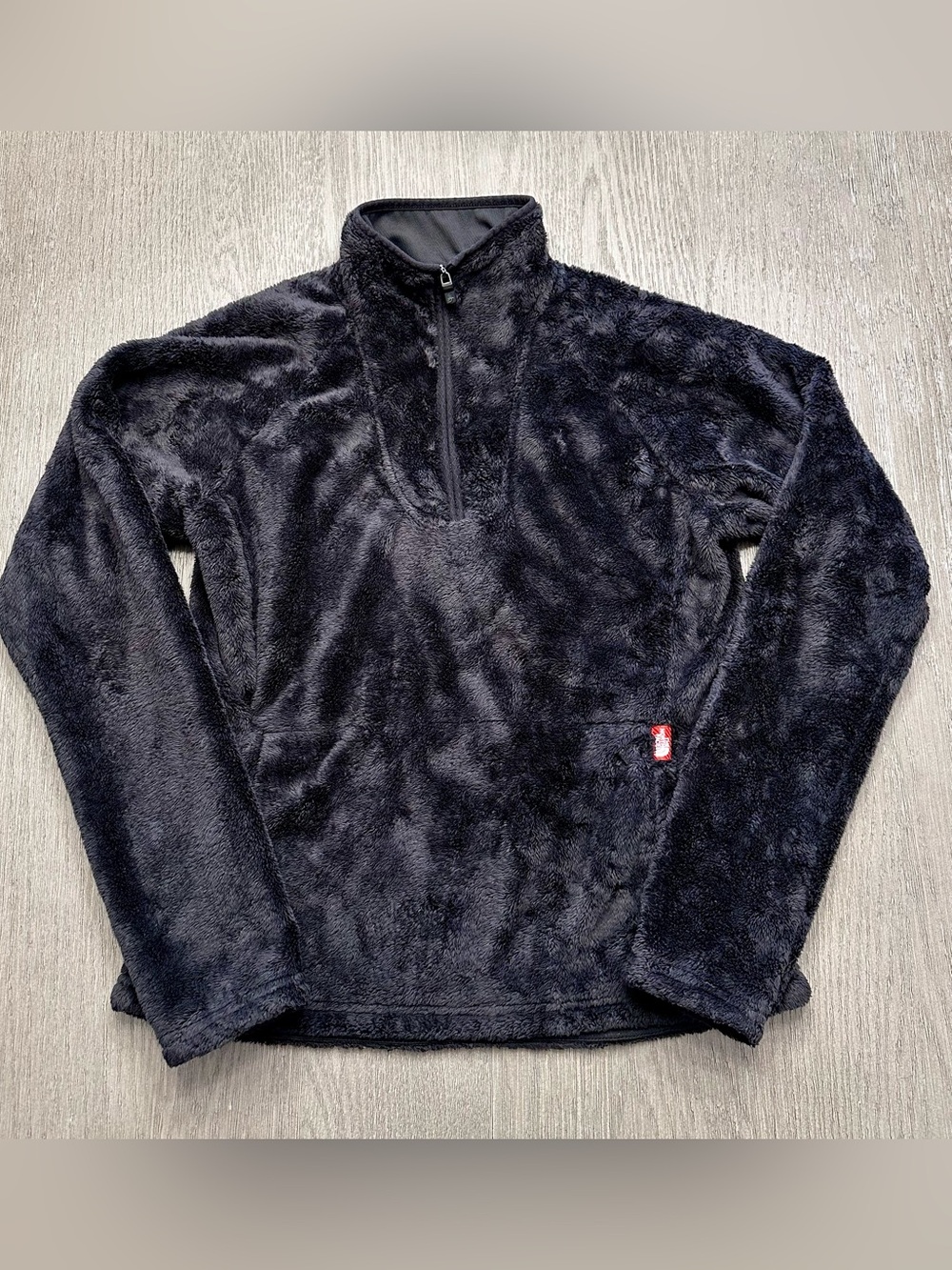 The North Face Black Plush Fleece Quarter Zip Pullover Women’s Small Cozy Soft